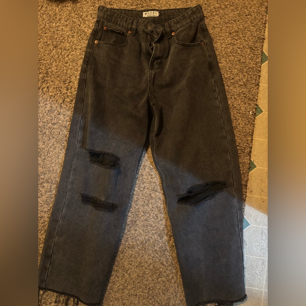Motel Rocks Charcoal Denim Jeans